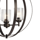 Kichler Winslow 3-Light Bronze Modern/Contemporary Cage Chandelier