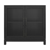 Ameriwood Home Tess Shadow Oak Traditional Mdf Media Cabinet