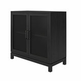 Ameriwood Home Tess Shadow Oak Traditional Mdf Media Cabinet