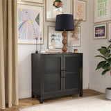 Ameriwood Home Tess Shadow Oak Traditional Mdf Media Cabinet
