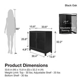 Ameriwood Home Tess Shadow Oak Traditional Mdf Media Cabinet