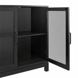 Ameriwood Home Tess Shadow Oak Traditional Mdf Media Cabinet
