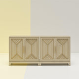 Ameriwood Home Neely Pale Oak Traditional Mdf Media Cabinet