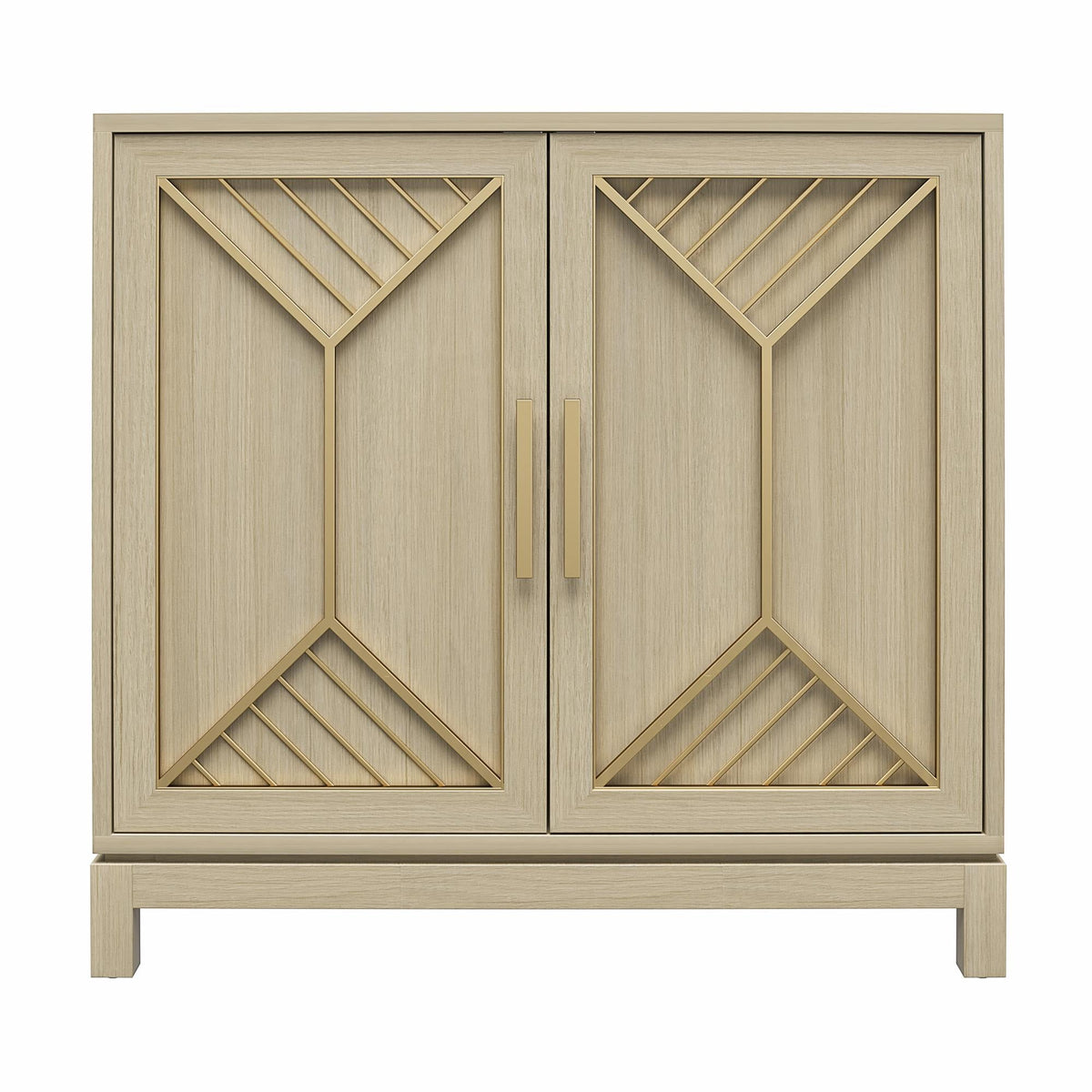 Ameriwood Home Neely Pale Oak Traditional Mdf Media Cabinet