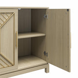 Ameriwood Home Neely Pale Oak Traditional Mdf Media Cabinet