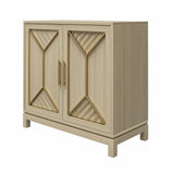 Ameriwood Home Neely Pale Oak Traditional Mdf Media Cabinet