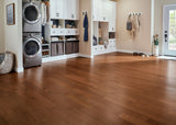 Bruce Oak Gunstock hardwood flooring — installed room view