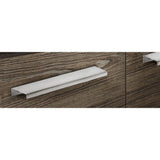 3-1/8 in. (80 mm) Center-to-Center Chrome Steel Contemporary Edge Pull