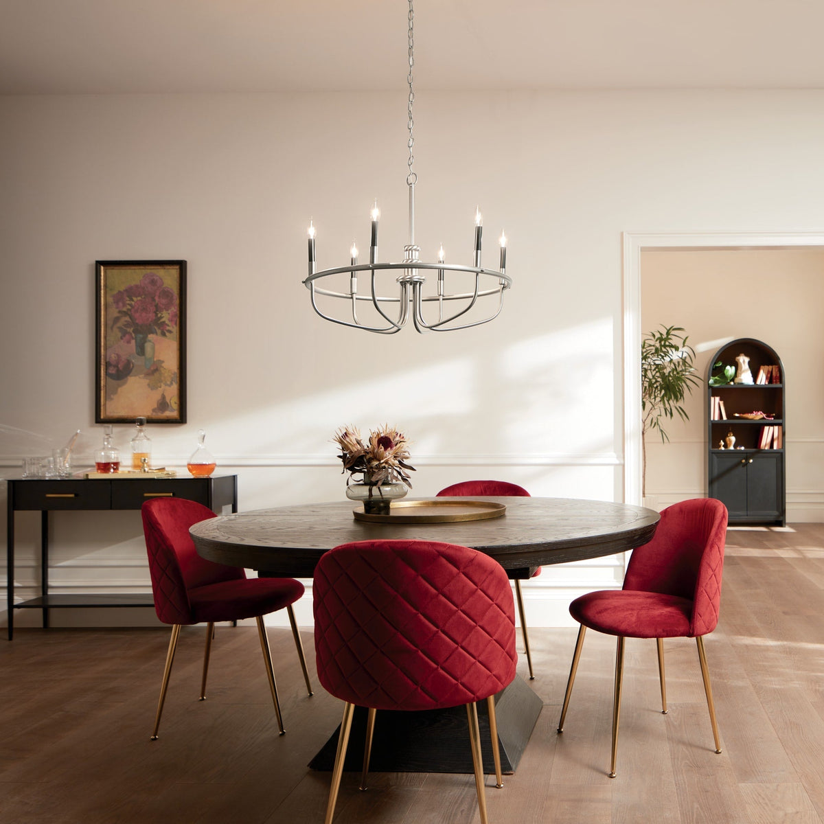 Kichler Capitol Hill 6-Light Brushed Nickel Traditional Chandelier