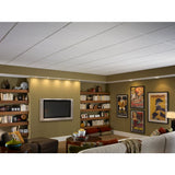 Armstrong Ceilings Oasis 24-in x 24-in White Smooth Drop Acoustic Ceiling Tiles, Tegular 15/16-in Grid, 16-Pack (64 sq ft)
