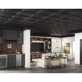 Armstrong Ceilings 2-ft x 2-ft Easy Elegance Black PVC Drop Ceiling Tile (1-Pack, 4-sq ft / Case)