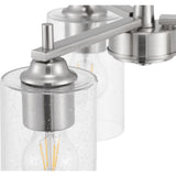 Progress Lighting Morehouse 3-Light Brushed Nickel Transitional Chandelier