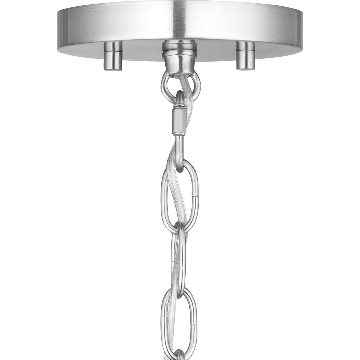 Progress Lighting Morehouse 3-Light Brushed Nickel Transitional Chandelier