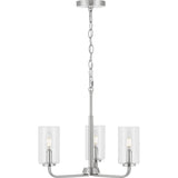 Progress Lighting Cabarro 3-Light Brushed Nickel Transitional Chandelier