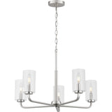 Progress Lighting Cabarro 5-Light Brushed Nickel Transitional Chandelier