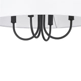 Progress Lighting Evanna 4-Light Matte Black Transitional Chandelier