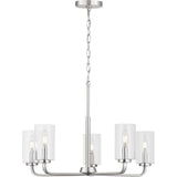 Progress Lighting Cabarro 5-Light Brushed Nickel Transitional Chandelier
