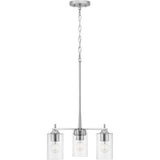 Progress Lighting Morehouse 3-Light Brushed Nickel Transitional Chandelier