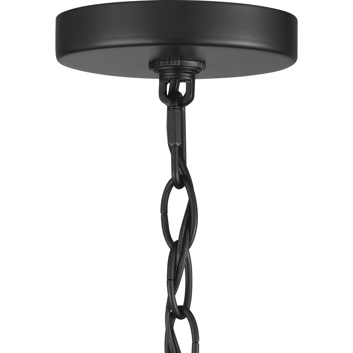 Progress Lighting Cabarro 3-Light Matte Black Transitional Chandelier