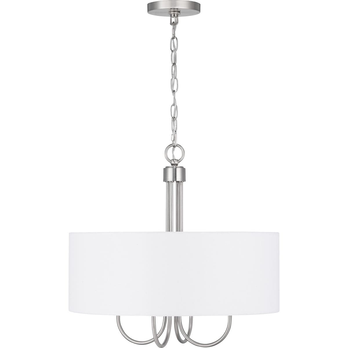 Progress Lighting Evanna 4-Light Brushed Nickel Transitional Chandelier