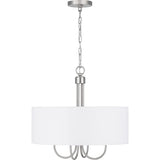 Progress Lighting Evanna 4-Light Brushed Nickel Transitional Chandelier