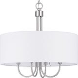 Progress Lighting Evanna 4-Light Brushed Nickel Transitional Chandelier