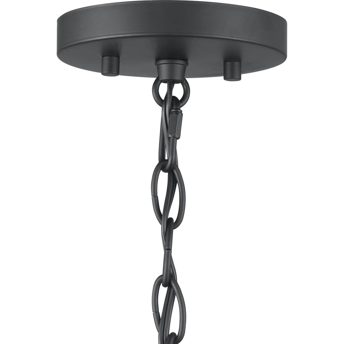 Progress Lighting Morehouse 3-Light Matte Black Transitional Chandelier