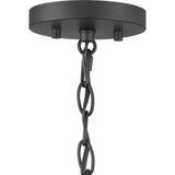 Progress Lighting Morehouse 3-Light Matte Black Transitional Chandelier