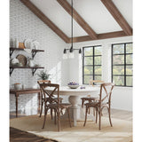 Progress Lighting Morehouse 3-Light Matte Black Transitional Chandelier