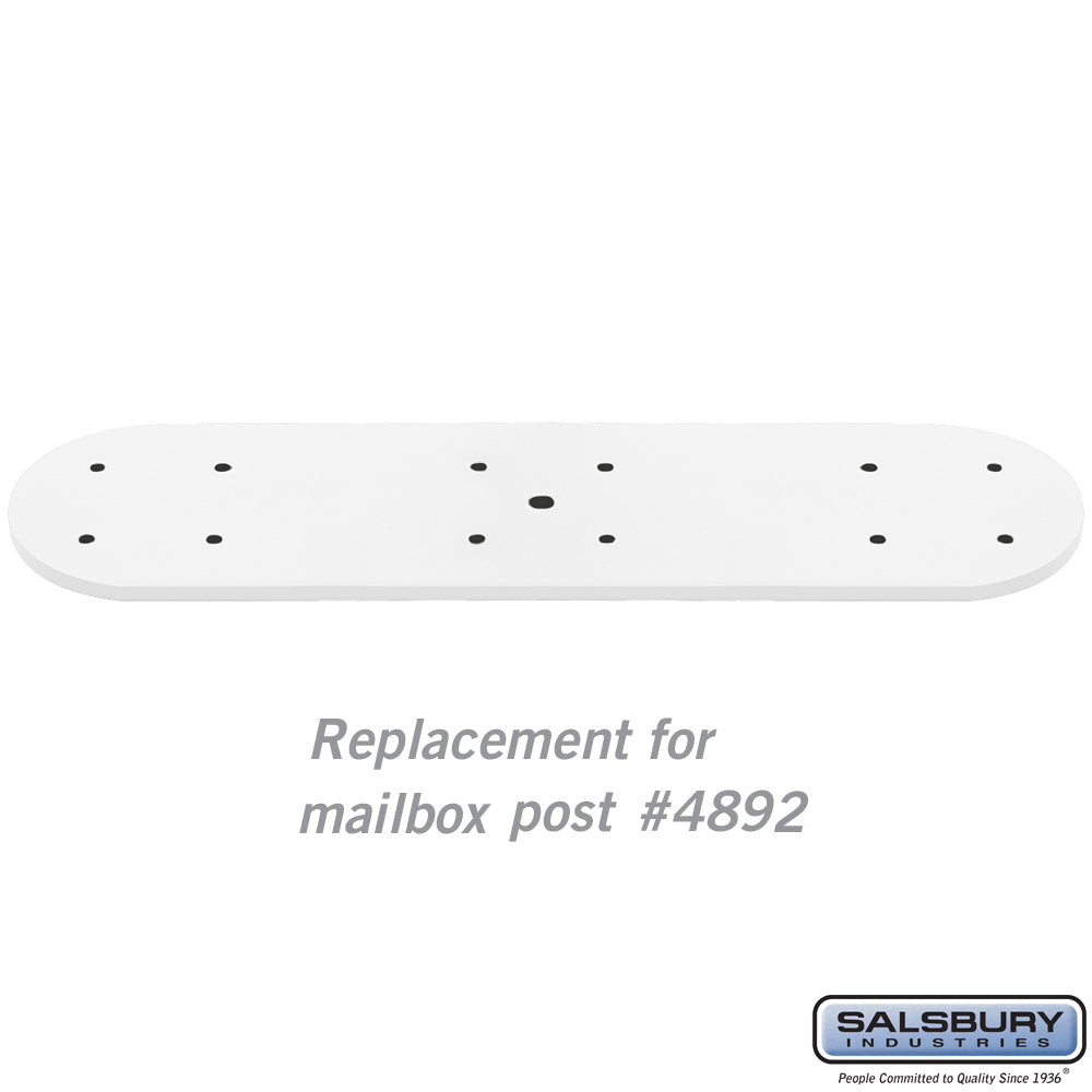 Arm Kit Replacement for Classic Mailbox Post - Single-Sided - White