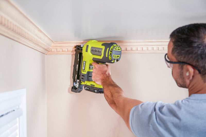 RYOBI 18V ONE+ AirStrike 16-Gauge Straight Finish Nailer Kit (2-1/2 in.) with 1.5Ah Battery and Charger, P326KN