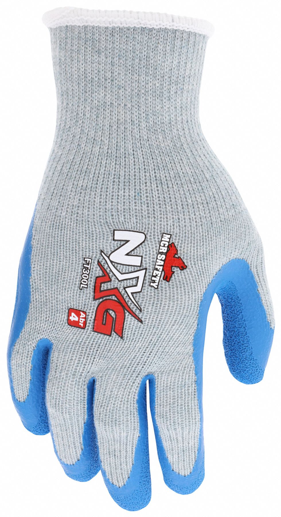 MCR SAFETY Flex Tuff NXG FT300 Latex-Coated Gloves - XL, Gray