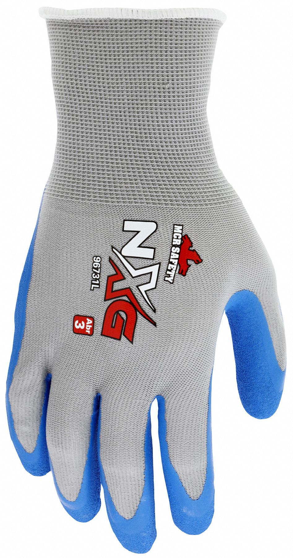MCR SAFETY Sandy Foam Latex Coated Gloves - Small, ANSI Abrasion Level 3