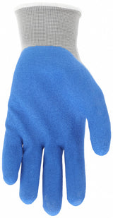 MCR SAFETY Sandy Foam Latex Coated Gloves - Small, ANSI Abrasion Level 3