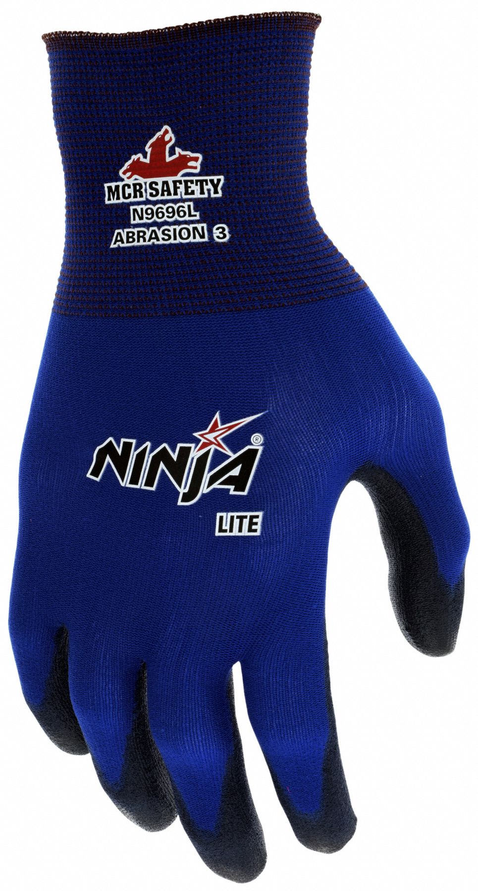 MCR SAFETY Ninja Lite XS Coated Gloves - Blue/Black