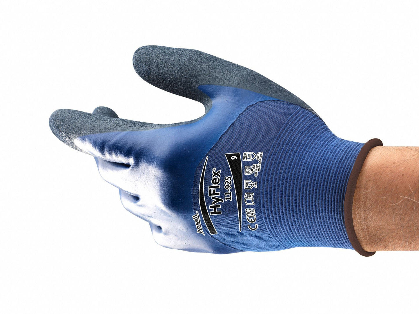 HYFLEX 11-925 Nitrile Coated Gloves, Small (7), Full Finger
