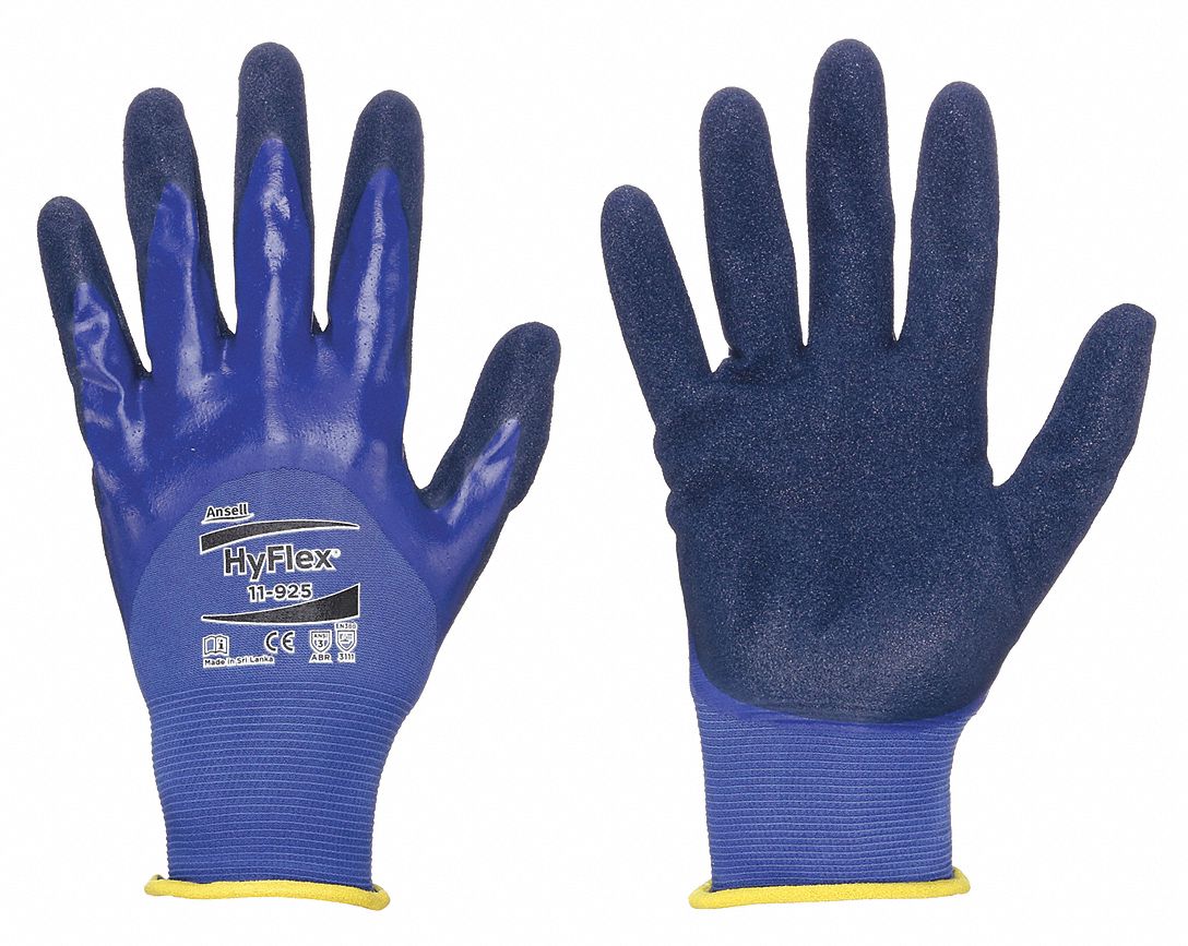 HYFLEX HyFlex(R) 11-925 Nitrile Coated Gloves 2XL - ANSI Abrasion Level 3
