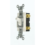20 Amp Single-Pole AC Quiet Toggle Switch, White - Super Arbor