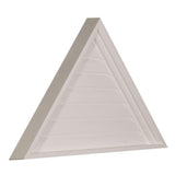 48 in. x 20 in. Triangle Primed Polyurethane Paintable Gable Louver Vent - Super Arbor