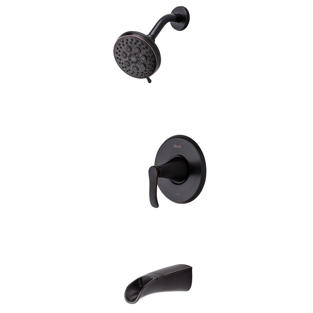 Jaida Single-Handle 4-Spray Tub and Shower Faucet w/ Restore Technology in Spot Defense Brushed Nickel (Valve Included) - Super Arbor