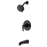 Jaida Single-Handle 4-Spray Tub and Shower Faucet w/ Restore Technology in Spot Defense Brushed Nickel (Valve Included) - Super Arbor