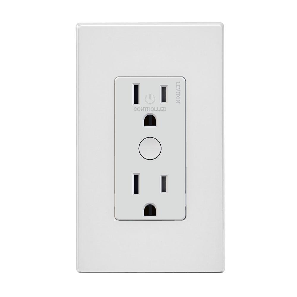 Decora Smart Wi-Fi Duplex Tamper Resistant Outlet, No Hub Required, Works with Alexa and Google Assistant, White - Super Arbor