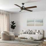 Home Decorators Collection Avonbrook 56-inch LED Bronze Ceiling Fan with Light Kit and Remote Control