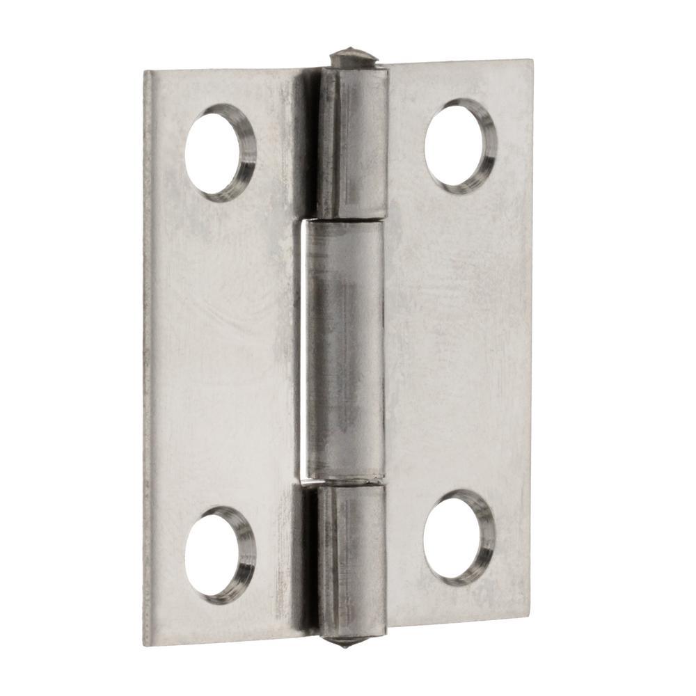 1-1/2 in. x 1-1/2 in. Stainless Steel Narrow Utility Hinge Non-Removable Pin (2-Pack) - Super Arbor