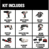 20-Volt MAX Lithium-Ion Cordless Combo Kit (8-Tool) - Super Arbor