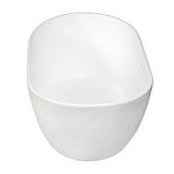 Collete 56.3 in. Solid Surface Flatbottom Freestanding Bathtub in White - Super Arbor