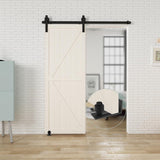 3.66 in. Black Steel Adjustable Heavy-Duty Sliding Barn Door Floor Guide Hardware (2-Pack) (Model 3) - Super Arbor