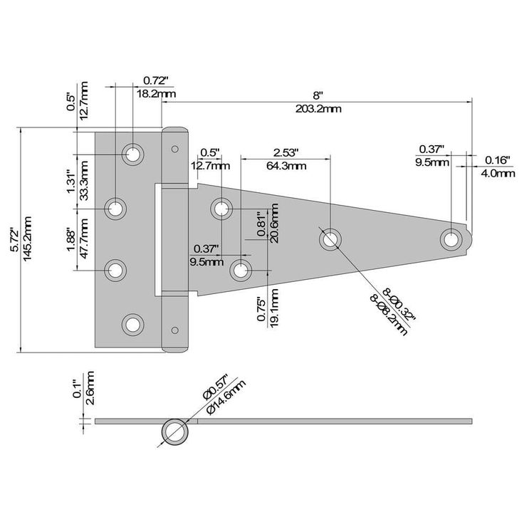 Everbilt Galvanized Gate Tee Hinge, Latch and Pull Set