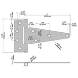 Everbilt Galvanized Gate Tee Hinge, Latch and Pull Set
