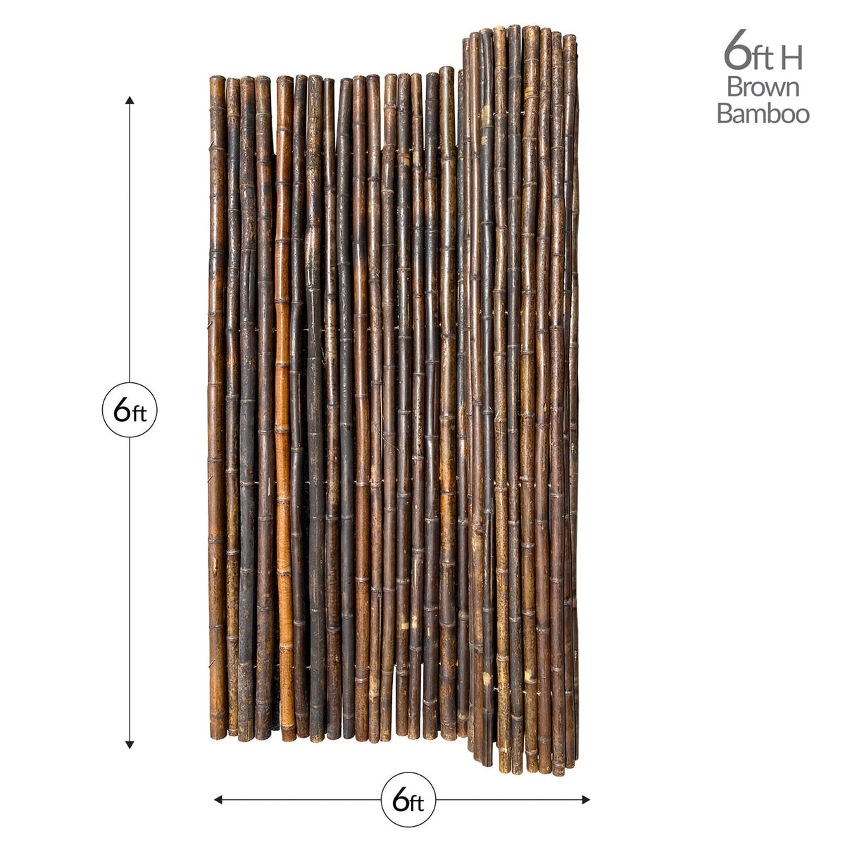 GARDEN CRAFT Brown Bamboo Fencing Rolled Fencing
